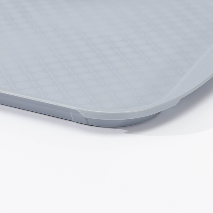 Поднос, 42&times;30 см, цвет серый