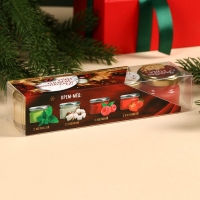 Подарочный набор: крем - мёд &laquo;Роскошного года&raquo;, вкус: мелисса, хлопок, малина, клубника, 120 г ( 4 шт. x 30 г).