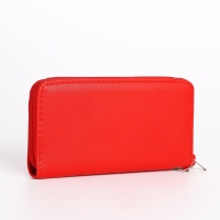 Кошелёк женский на молнии, цвет красный Кошелёк женский на молнии, цвет красный