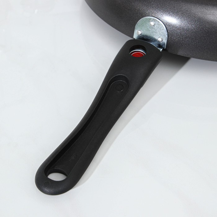 Cковорода Forever, d=28 см, съёмная ручка, стеклянная крышка, антипригарное покрытие, цвет тёмно-серый Cковорода Forever, d=28 см, съёмная ручка, стеклянная крышка, антипригарное покрытие, цвет тёмно-серый