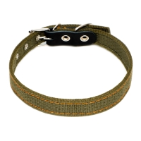 Ошейник брезентовый двухслойный, 54 х 2,5 см, ОШ 35-45 см, хаки Ошейник брезентовый двухслойный, 54 х 2,5 см, ОШ 35-45 см, хаки
