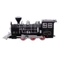 Железная дорога &laquo;Винтаж&raquo;, 2 состава в комплекте, свет и звук, работает от батареек