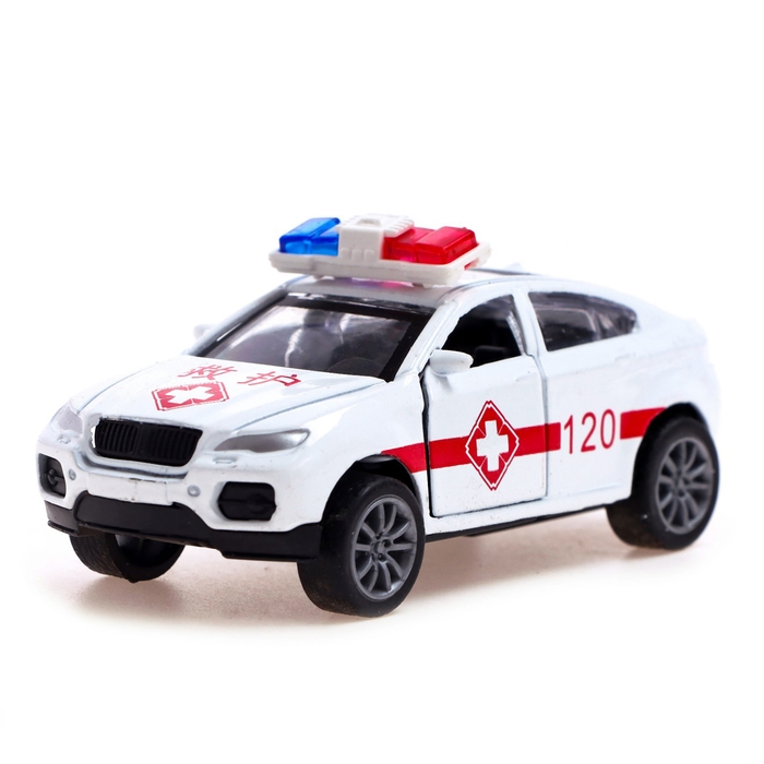 Машина металлическая &laquo;Полиция&raquo;, 1:48, инерция, открываются двери, МИКС