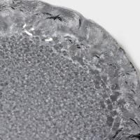 Тарелка стеклянная десертная Magistro &laquo;Нофис&raquo;, d=19,5 см, цвет серый