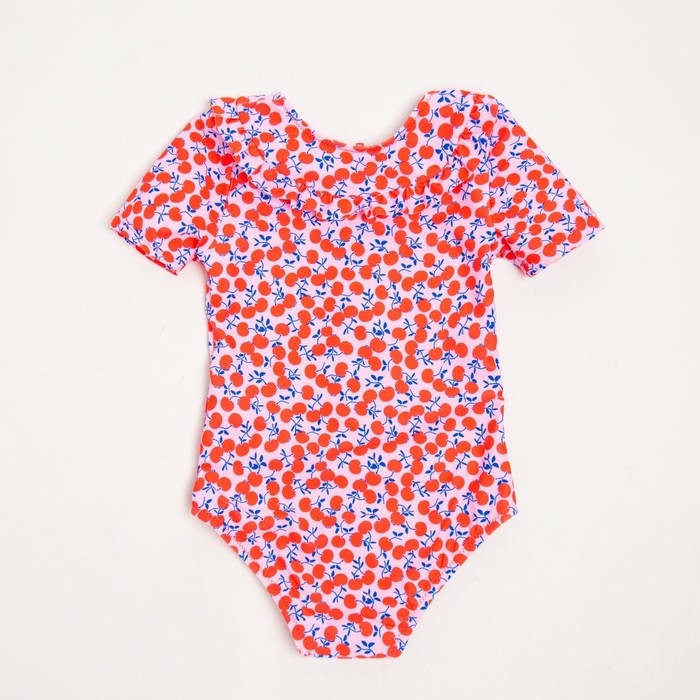 Купальник слитный детский MINAKU с воротничком, рост 116-122