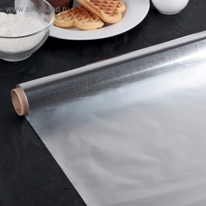Фольга пищевая алюминиевая &laquo;Универсальная&raquo;, 44 см &times; 50 м, 11 мкм