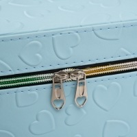 Шкатулка кожзам с зеркалом "Сердца" св-голубая набор 3 шт 19х10,5х10,5 21х13х14 15х23х17 см Шкатулка кожзам с зеркалом "Сердца" св-голубая набор 3 шт 19х10,5х10,5 21х13х14 15х23х17 см