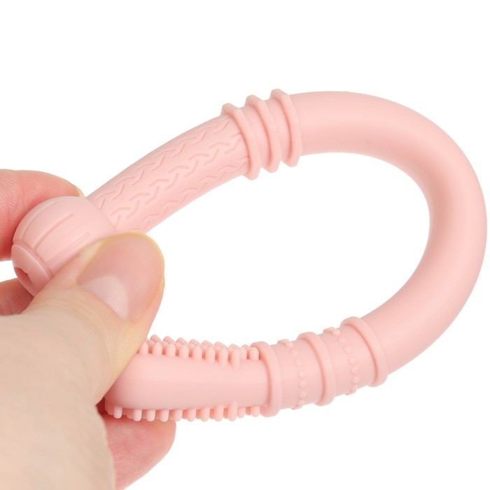 Прорезыватель силиконовый, логопедический, цвет розовый, Mum&Baby Прорезыватель силиконовый, логопедический, цвет розовый, Mum&Baby