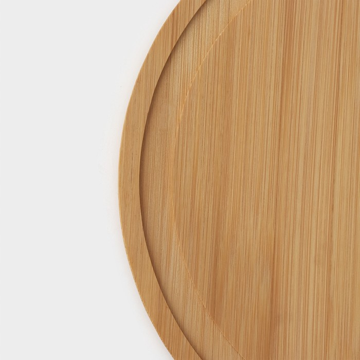 Маслёнка - сырница Доляна, d=24 см, бамбук