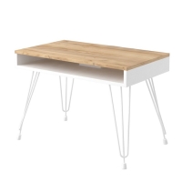 Столик журнальный Liverpool 75х40х53 см, дуб крафт золотой, белый