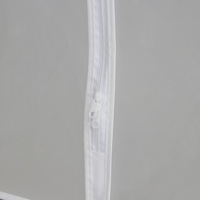 Чехол для одежды Доляна, плотный, объёмный, 60&times;110&times;50 см, цвет белый