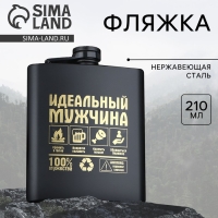 Фляжка &laquo;Идеальный мужчина&raquo;, 210 мл