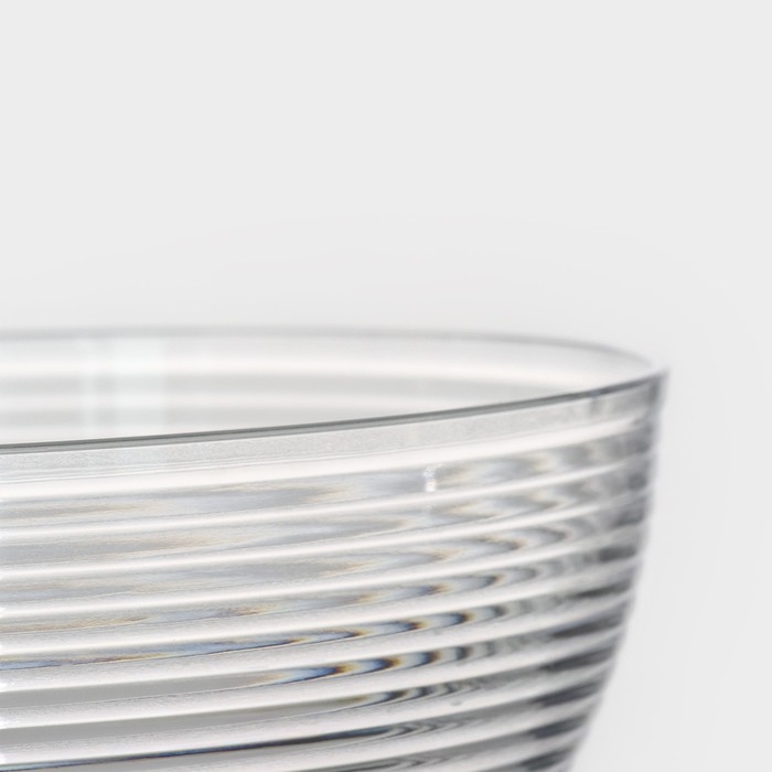 Салатник Доляна &laquo;Шарм&raquo;, d=19,5 см, высота 9,3 см, 1,7л, цвет прозрачный