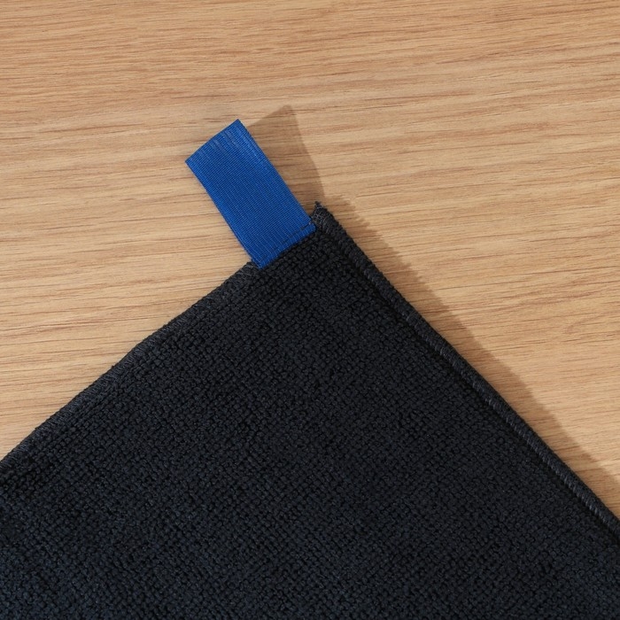 Коврик для сушки посуды Доляна «Лофт», 30×40 см, микрофибра, цвет чёрный Коврик для сушки посуды Доляна «Лофт», 30×40 см, микрофибра, цвет чёрный