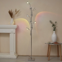 Торшер "Зигзаг" 15Вт 5хLED 4000К хром 40х40х180 см