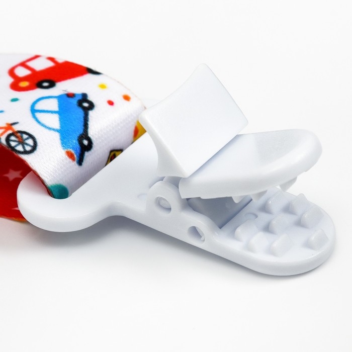 Держатель для соски - пустышки «Транспорт», на ленте Держатель для соски - пустышки «Транспорт», на ленте