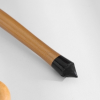 Ложка деревянная &laquo;Чернушка&raquo;, полубаская, хохлома