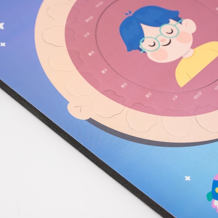 Фоторамка пластик 9х9 см Фоторамка пластик 9х9 см "Молочные зубики" голубая 2х23х27 см