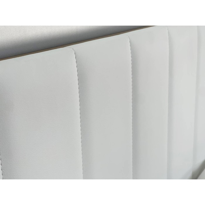 Кровать с подъемным механизмом Адам 1600х2000 дуб крафт золотой/белоснежный (экокожа)