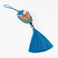 Подвеска текстиль "Бабочка" голубая 2х6,5х27 см Подвеска текстиль "Бабочка" голубая 2х6,5х27 см