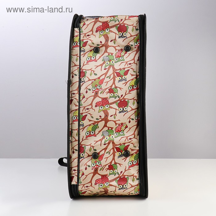 Сумка - переноска для животных "Совы", размер L, 53 х 21 х 29 см