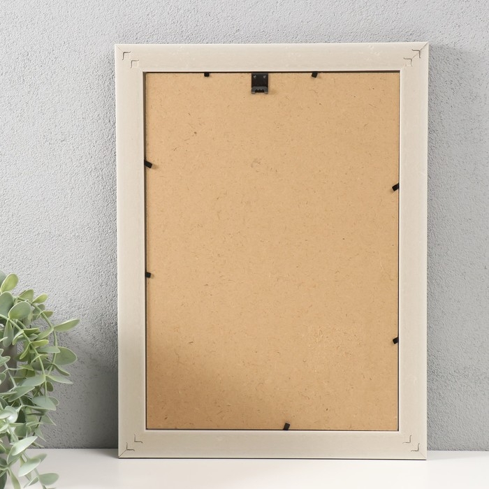 Фоторамка пластик формат А4 "Дора" мокко с золотом 34,5х25,8х1,4 см