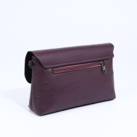 Сумка-клатч на магните, длинный ремень, цвет фиолетовый Сумка-клатч на магните, длинный ремень, цвет фиолетовый