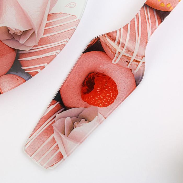 Тортовница «Макаруны», с лопаткой, 30 см Тортовница «Макаруны», с лопаткой, 30 см