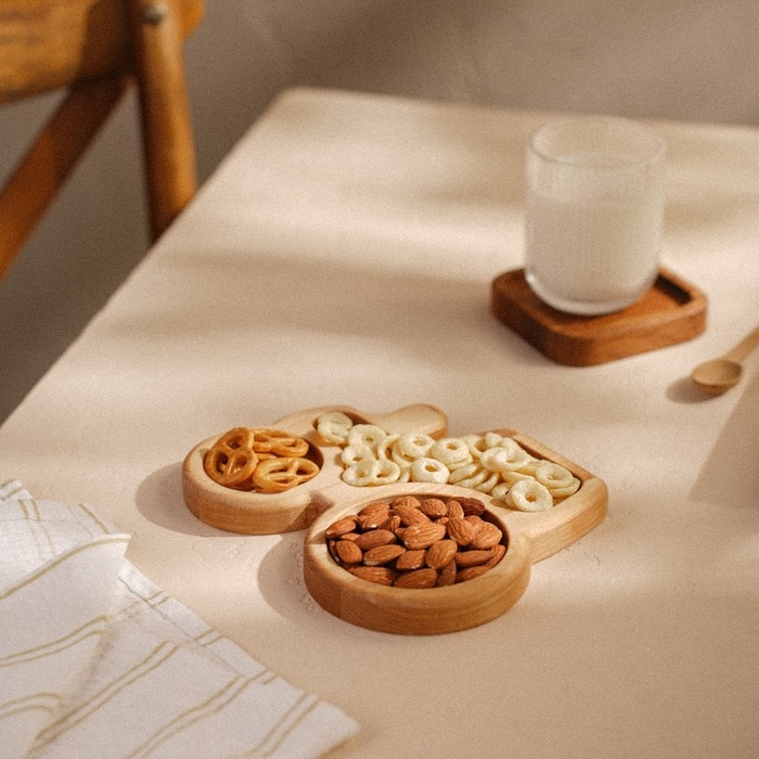 Менажница детская из берёзы Sima-Land Home Autо, 19,5&times;16&times;1,8 см