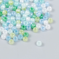 Бисер стекло 6/0 "Зелёно-голубой меланж" 10 гр Бисер стекло 6/0 "Зелёно-голубой меланж" 10 гр