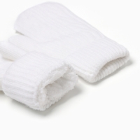 Варежки MINAKU, цвет белый, 21 см Варежки MINAKU, цвет белый, 21 см