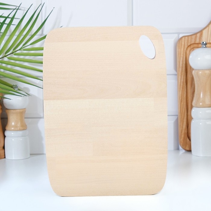 Доска разделочная из массива березы, 25х18х1,8 см Доска разделочная из массива березы, 25х18х1,8 см