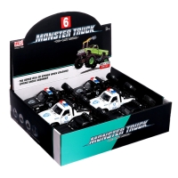 Машина металлическая «Джип», открываются двери, капот, инерция, МИКС Машина металлическая «Джип», открываются двери, капот, инерция, МИКС