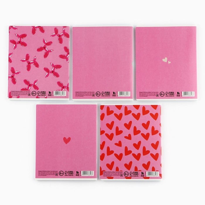 Тетрадь в клетку, 48 листов А5 на скрепке внутренний блок №1 МИКС &laquo;1 сентября: Прямо в сердце&raquo; твин лак, уф лак