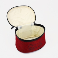 Косметичка на молнии, с подкладом, , цвет бордовый Косметичка на молнии, с подкладом, , цвет бордовый