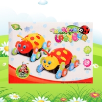 Машина-перевертыш &laquo;Божья коровка&raquo;, работает от батареек, цвета МИКС