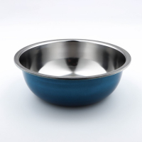 Набор мисок из нержавеющей стали &laquo;Радуга&raquo;, 3 предмета: 1,5 л, 2 л, 2,5 л, 20&times;7,5 см/22&times;8 см/24&times;8,5 см