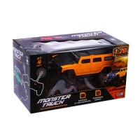 Джип радиоуправляемый &laquo;Бигфут&raquo;, 1:20, работает от аккумулятора, цвет жёлтый