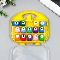 Набор фигурных дыроколов в сундуке 14 шт МИКС Набор фигурных дыроколов в сундуке 14 шт МИКС