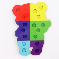 Сортер деревянный «Мишка» с помпонами и пинцетом, 15 х 21 см Сортер деревянный «Мишка» с помпонами и пинцетом, 15 х 21 см