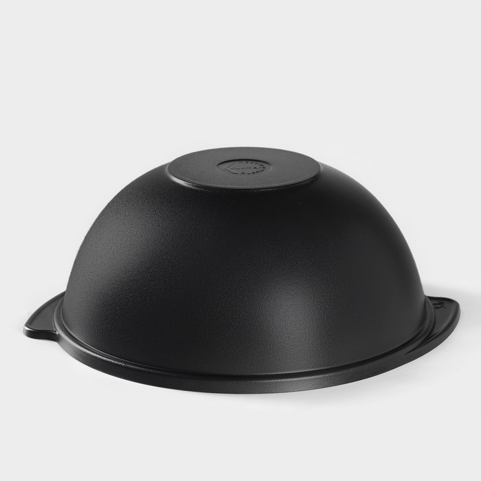 Казан &laquo;Традиция&raquo;, 4,5 л, металлическая крышка, литые ручки, антипригарное покрытие, цвет чёрный