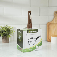 Ковш «Гранит Brown», 1,7 л, съёмная ручка, стеклянная крышка, антипригарное покрытие, цвет коричневый Ковш «Гранит Brown», 1,7 л, съёмная ручка, стеклянная крышка, антипригарное покрытие, цвет коричневый