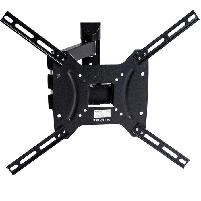 Кронштейн Kromax DIX-24, для ТВ, наклонно-поворотный, 15-55", до 35 кг, 38-140 мм, черный