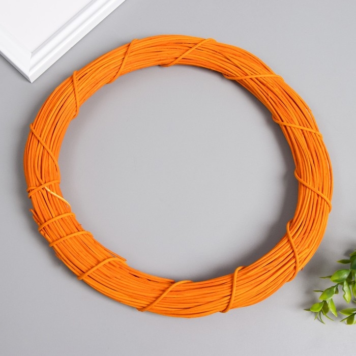 Кольцо ротанг для изготовления ловца снов Кольцо ротанг для изготовления ловца снов "Оранжевый" d=25 см