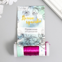 Проволока для творчества "Фуксия" 30 метров, толщина 0,3 мм 5,5х2,2х2,2 см Проволока для творчества "Фуксия" 30 метров, толщина 0,3 мм 5,5х2,2х2,2 см