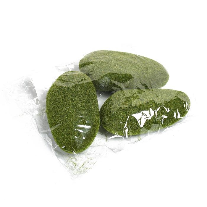 Мох искусственный &laquo;Камни&raquo;, набор 3 шт., Greengo