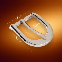 Пряжка для ремня, 3,5 &times; 3,5 см, 25 мм, цвет серебряный