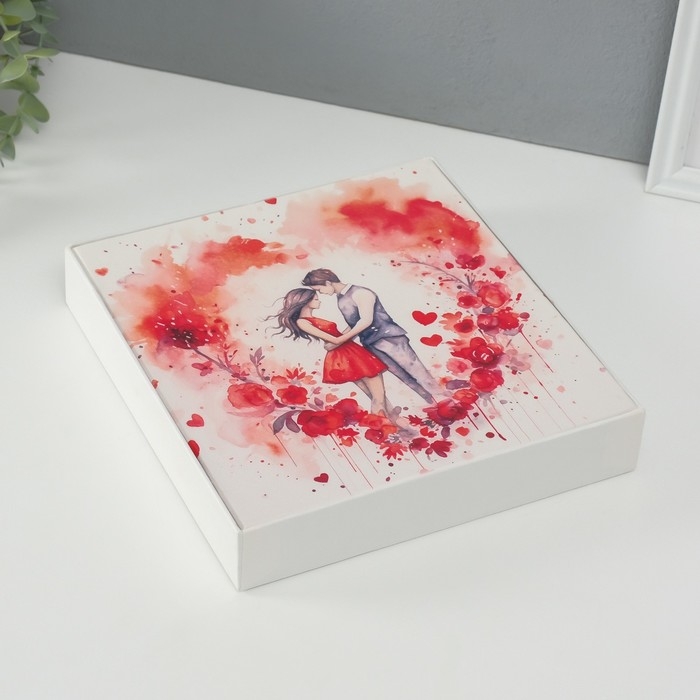 Фотоальбом на 100 фото кожзам 10х15 см "Тайна любви" в коробке 4х22х23 см