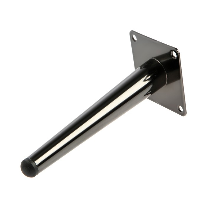 Опора мебельная CAPPIO OP07,h=200мм,толщ площ 1,8, цвет глянцевый черный Опора мебельная CAPPIO OP07,h=200мм,толщ площ 1,8, цвет глянцевый черный