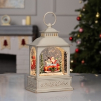 Фигура светодиодная &laquo;Новогодние приключения&raquo;, 21х13.3х8.1 см, музыка, батарейки ААх3 (не в комплекте), USB, свечение тёплое белое